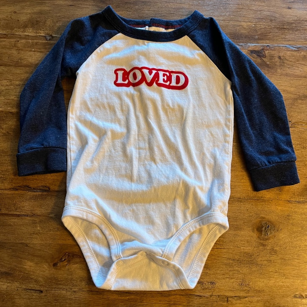 Oshkosh B’Gosh Loved onesie 18m